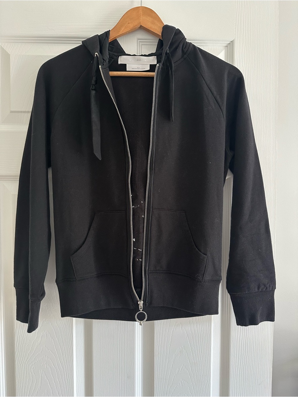 Victoria's Secret Black Hoodie with Rhinestone Heart Back Detail - Picture 3 of 3